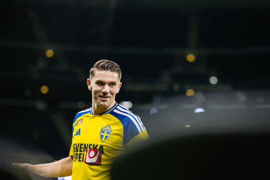 Viktor Gyökeres of the Swedish national football team