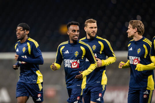 Taha Ali of the Swedish national football team at a