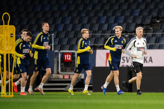 Daniel Svensson and Lucas Bergvall of the Swedish national