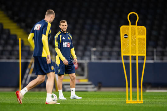 Jesper Karlström of the Swedish national football team at