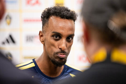 Taha Ali of the Swedish national football team