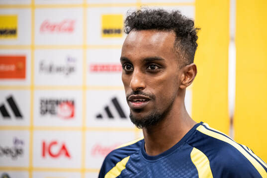 Taha Ali of the Swedish national football team