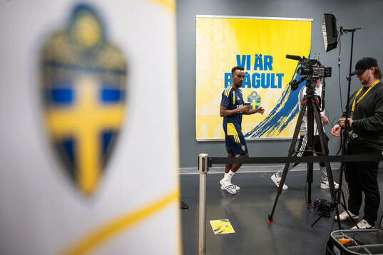 Taha Ali of the Swedish national football team