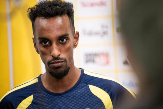 Taha Ali of the Swedish national football team