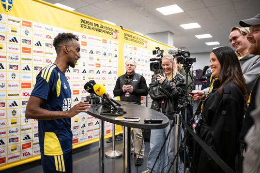 Taha Ali of the Swedish national football team