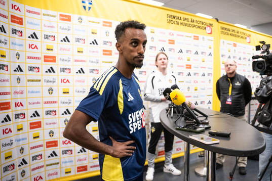 Taha Ali of the Swedish national football team