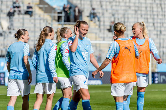 Malmö FFs Sara Kanutte Sørensen Fornes och spelare