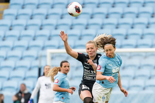 IK Uppsalas Älvali Lindström och Malmö FFs Miljana