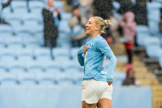 Malmö FFs Mia Persson jublar