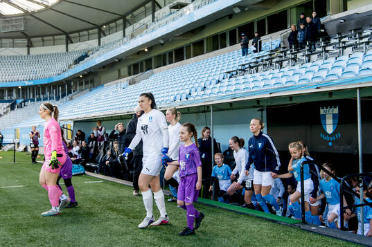 Malmö FFs målvakt Zecira Musovic kommer in på Eleda