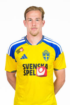 Herman Johansson of the Swedish national football team