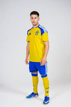 Roony Bardghji of the Swedish national football team poses