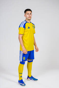 Roony Bardghji of the Swedish national football team poses