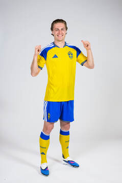 Mattias Svanberg of the Swedish national football team