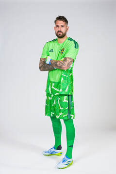 Goalkeeper Kristoffer Nordfeldt of the Swedish national