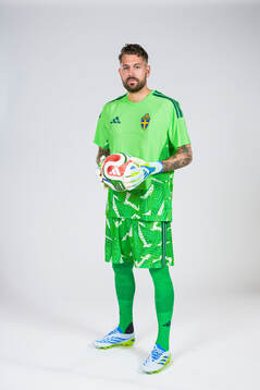 Goalkeeper Kristoffer Nordfeldt of the Swedish national