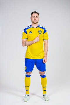 Gabriel Gudmundsson of the Swedish national football team