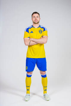 Gabriel Gudmundsson of the Swedish national football team