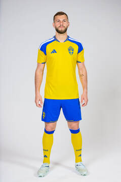 Jesper Karlström of the Swedish national football team