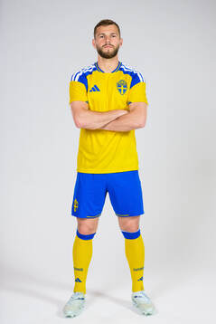 Jesper Karlström of the Swedish national football team