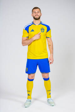 Jesper Karlström of the Swedish national football team