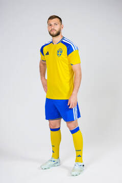Jesper Karlström of the Swedish national football team