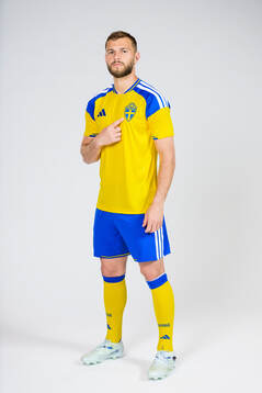 Jesper Karlström of the Swedish national football team