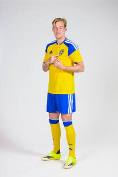 Herman Johansson of the Swedish national football team