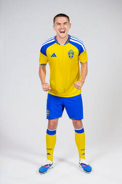 Gustaf Lagerbielke of the Swedish national football team