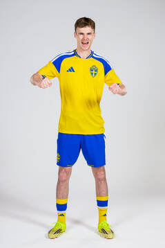 Williot Swedberg of the Swedish national football team