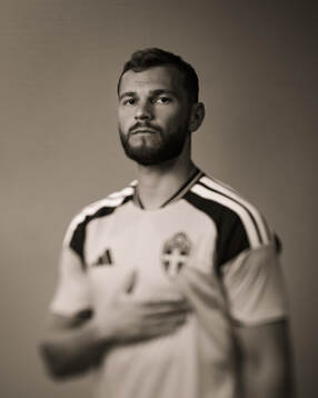 Jesper Karlström of the Swedish national football team