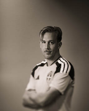 Herman Johansson of the Swedish national football team