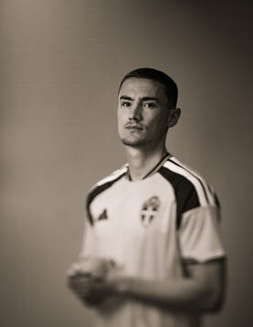 Gustaf Lagerbielke of the Swedish national football team