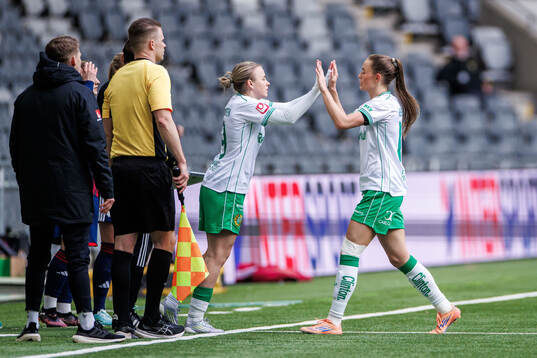Hammarbys Mari Nyhagen och Svea Rehnberg