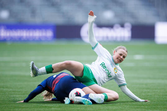 Rosengårds Tilde Björklund och Hammarbys Mari Nyhagen