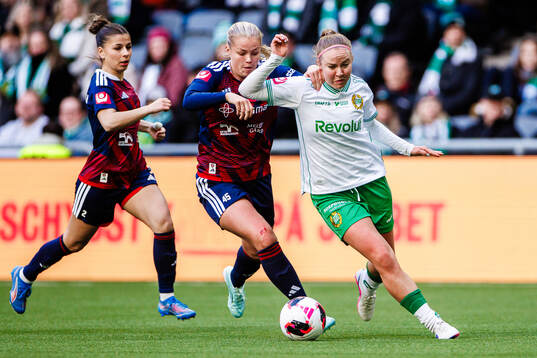 Rosengårds Tilde Björklund och Hammarbys Mathilde Janzen
