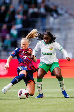 Rosengårds Molly Johansson och Hammarbys Vivienne Lia