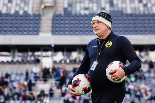 Hammarbys players manager John Fransson