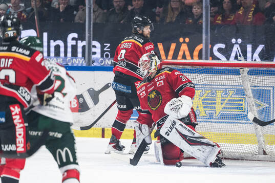 Luleås målvakt Matteus Ward deppar