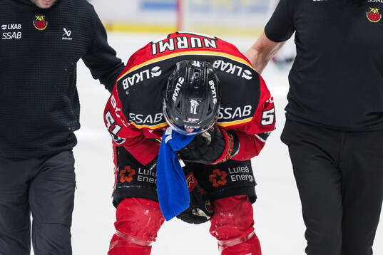 Luleås Markus Nurmi har ont