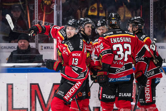 Luleås Eetu Koivistoinen jublar