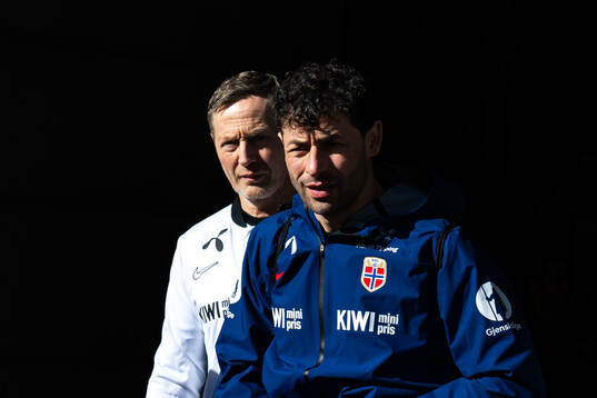 John Arvid Skistad, masseur, and Mario Pafundi, physio of