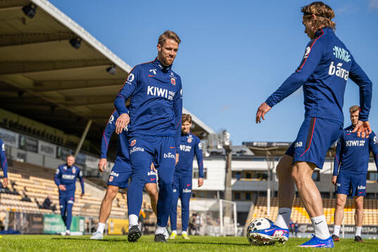 Kristoffer Ajer of the Norwegian national football team