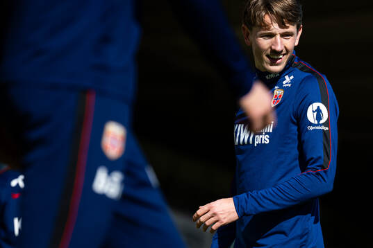 Sander Berge of the Norwegian national football team