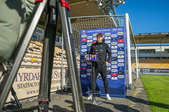 Jørgen Strand Larsen of the Norwegian national football