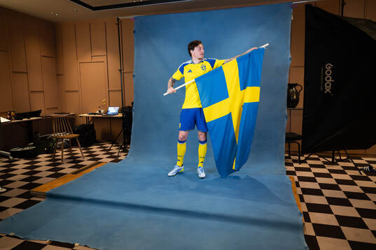 Victor Nilsson Lindelöf of the Swedish national football