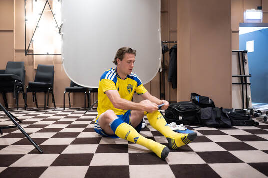 Mattias Svanberg of the Swedish national football team