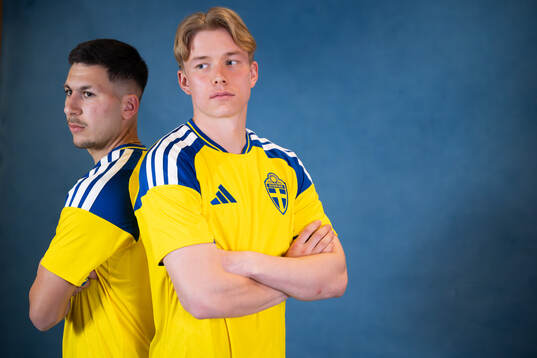 Roony Bardghji and Daniel Svensson of the Swedish national