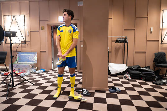 Besfort Zeneli of the Swedish national football team