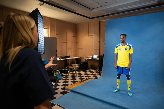 Taha Ali of the Swedish national football team
